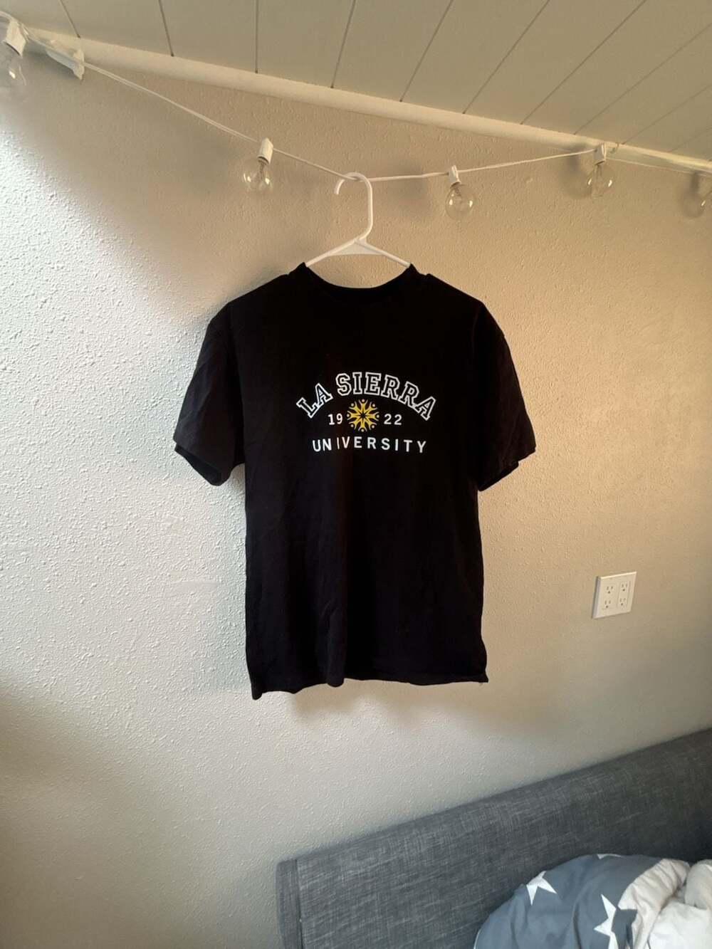 La Sierra University Black Graphic T-Shirt Size Medium